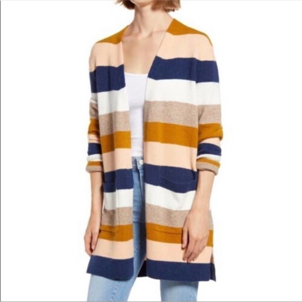 Madewell Kent Striped Cardigan